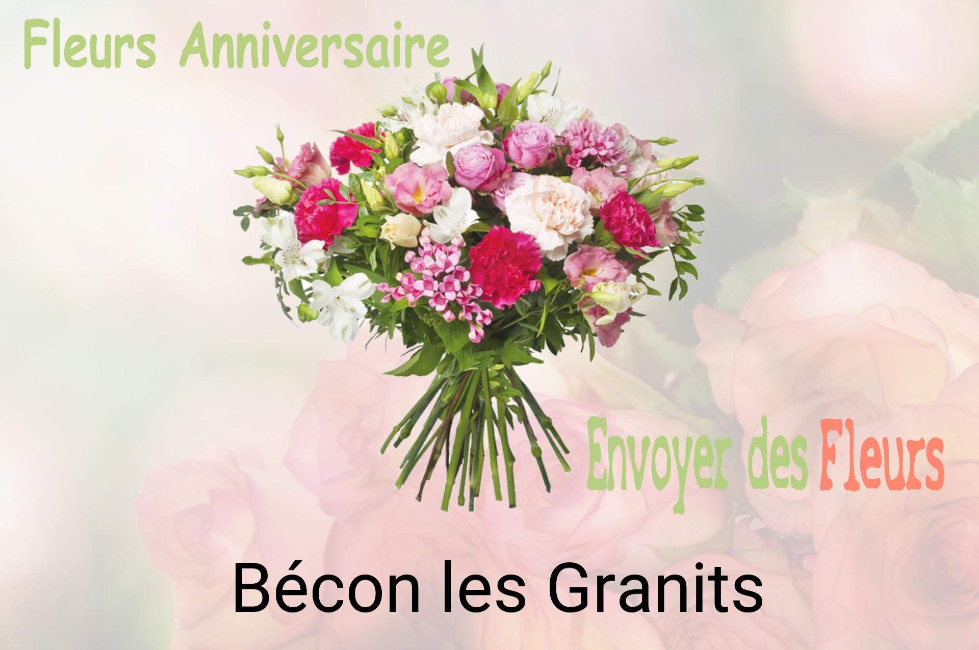 Bouquet de fleurs d’anniversaire livré à Bécon-les-Granits