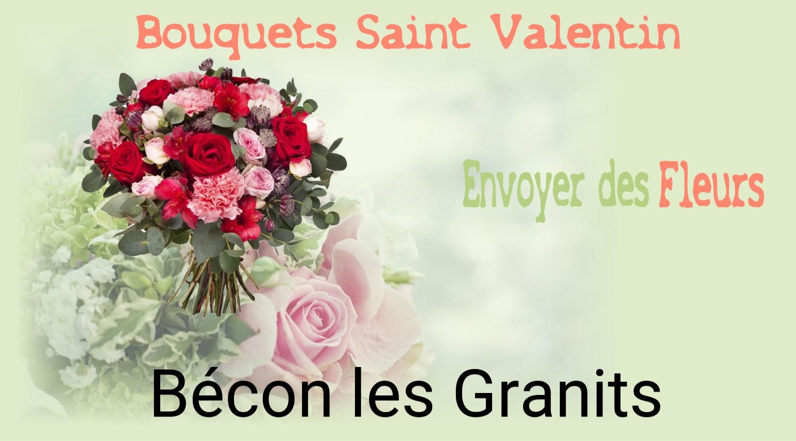 Roses de Saint-Valentin livrées à Bécon-les-Granits